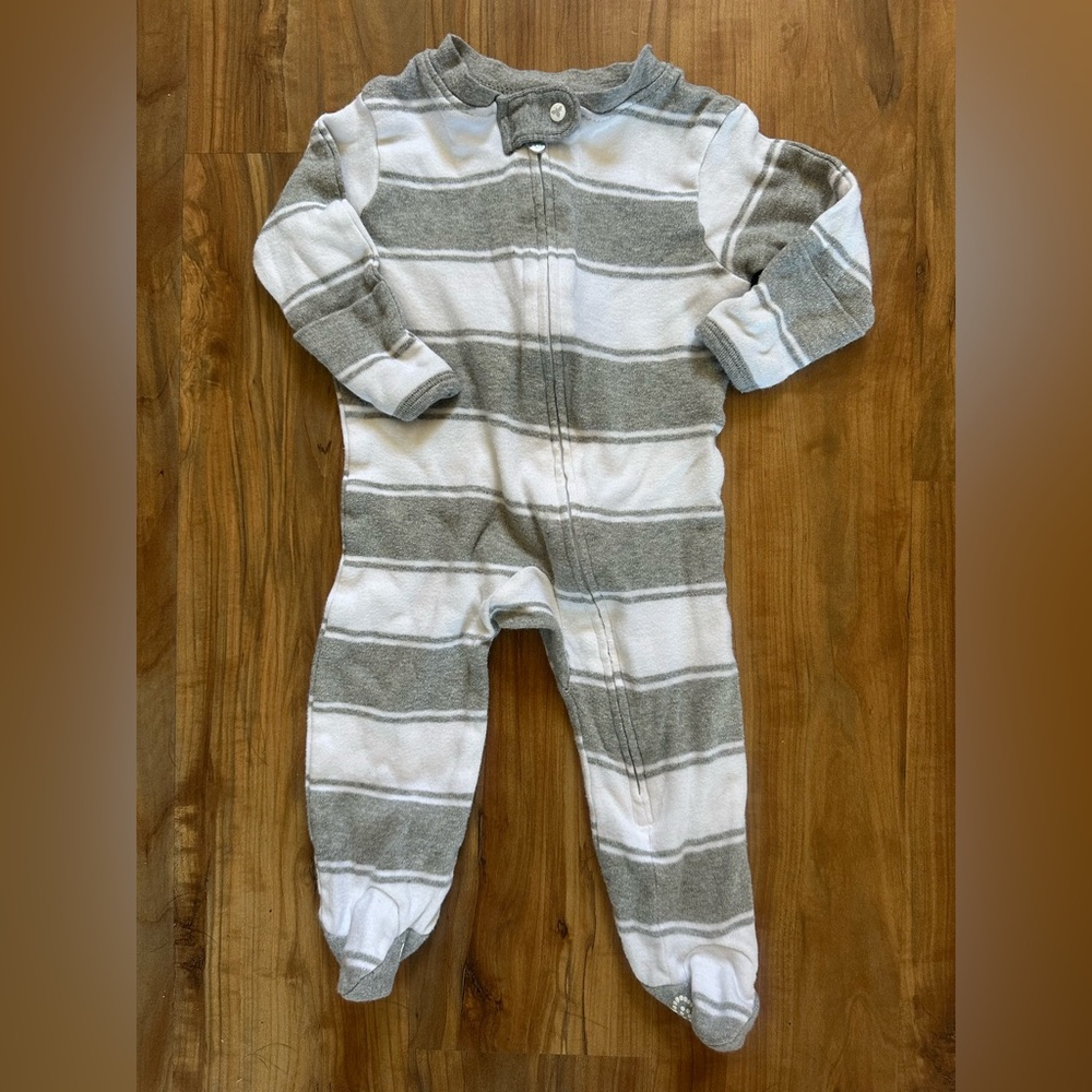 🦋Burt's Bees Striped Footie